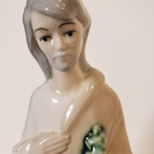 CLEAN Porcelain Made in Spain Nativity Replacement Shepherd Figurine 9" RARE